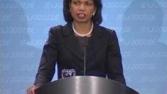 Rice criticises Russia's warning against U.S. missile shield
