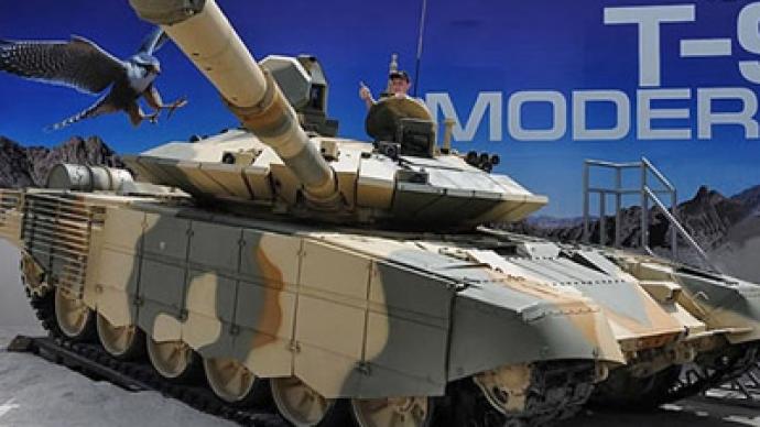 'Flying tank' premiere: Russia unveils new T90-MS in India