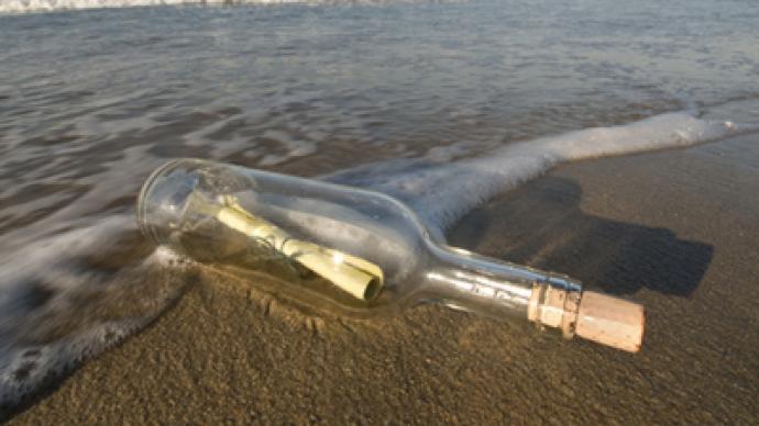 Russian message in a bottle discovered by Australian after three years