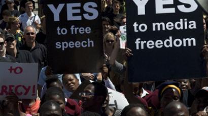 Thousands of S. Africans protest 'Apartheid'-like violence