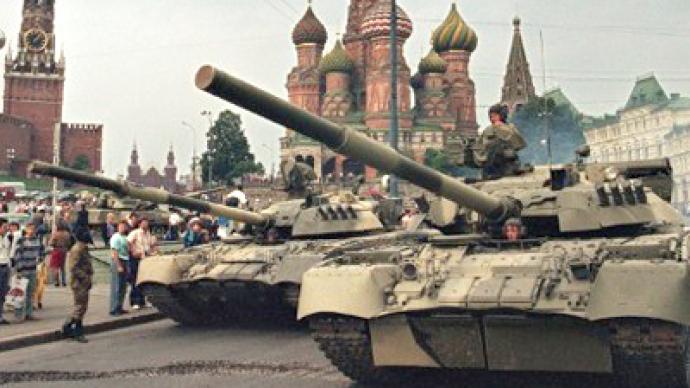 Coup of '91 - tank tracks to democracy