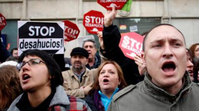 Spain takes to streets in tens of thousands against unemployment, economic scandals (VIDEO, PHOTOS)