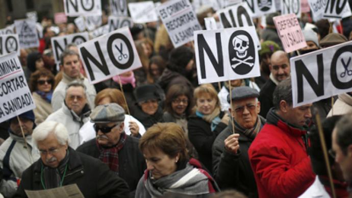 Thousands Of Spaniards Protest Health Privatization Rt World News Thousands Of Spaniards Protest Health Privatization Rt World News