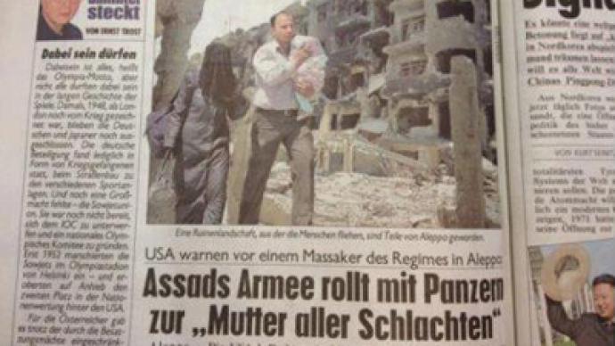 Achtung Photoshop! Austria’s largest daily edits Syria photo to make it more war-torn