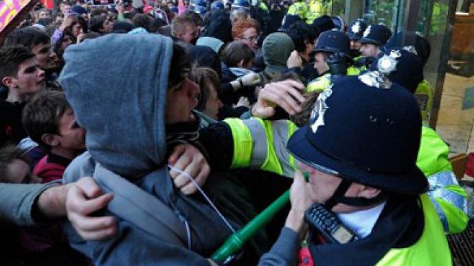 UK loads up rubber bullets for student march