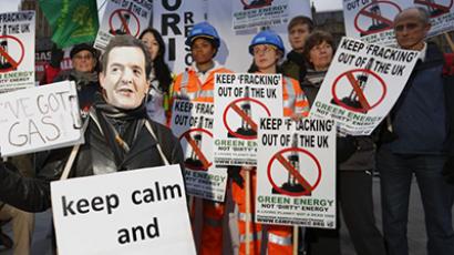 Exploratory fracking tests outside London kick off despite protests