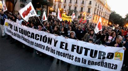 Labor rage: Arrests as General Strike locks Spain (VIDEO)