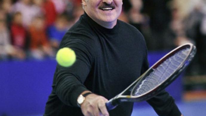 Two women beat Belarusian president... on tennis court