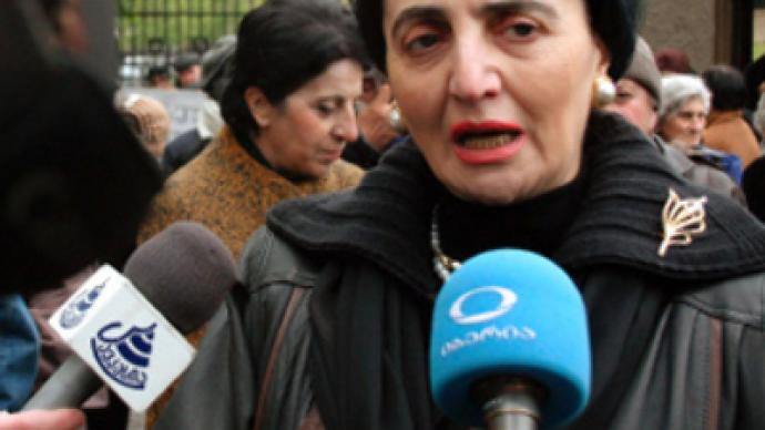 First Georgian president’s widow seeks political asylum in Germany
