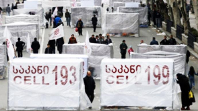 Georgian protest chronicle: toilets, football & prayers