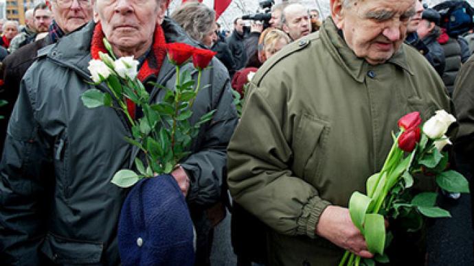 Anti-fascists rain on Waffen SS parade in Latvia