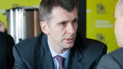 Medvedev supports Prokhorov as head of Right Cause