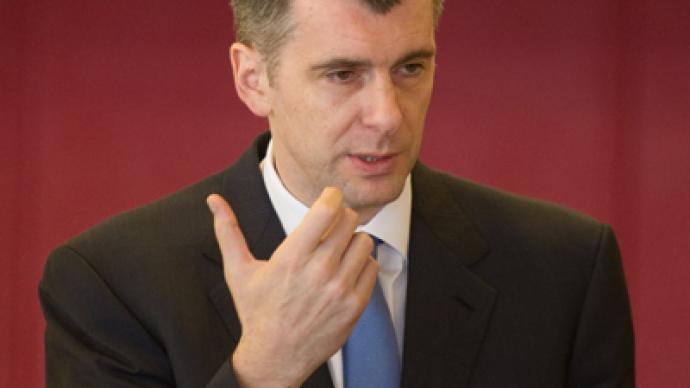 Prokhorov’s 500 – billionaire announces new party plan