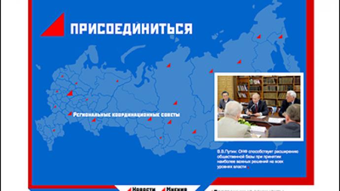 Putin’s Popular Front goes online