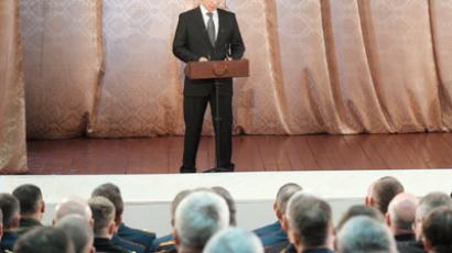 Putin pledges constant help to South Ossetia president