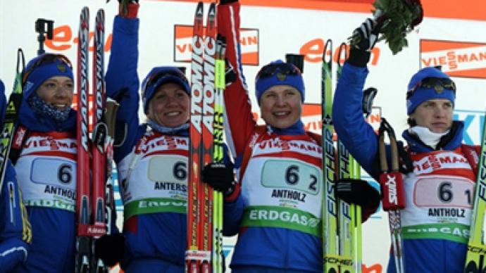 Russian women take relay gold in Antholz-Anterselva