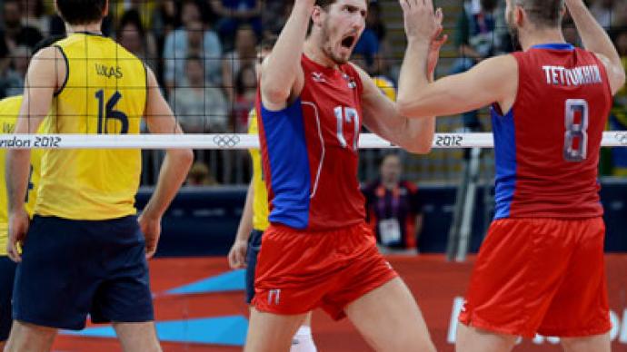 Russia shock Brazil in Olympic volleyball final