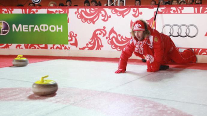Curling on Red Square