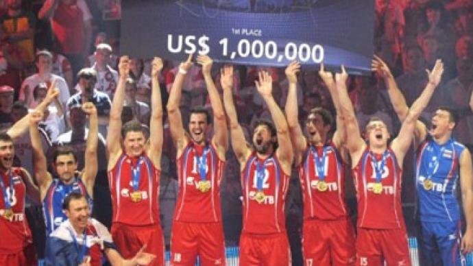Russian volleyball team claim World League title