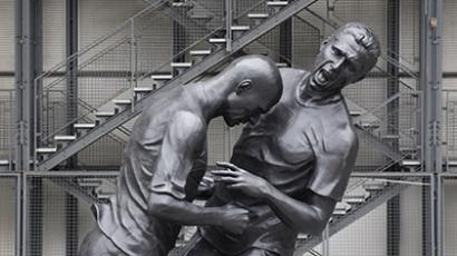 Zidane’s legendary head butt cast in bronze