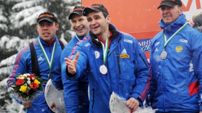 Sleighing them: Russian quartet grab bobsled World Cup