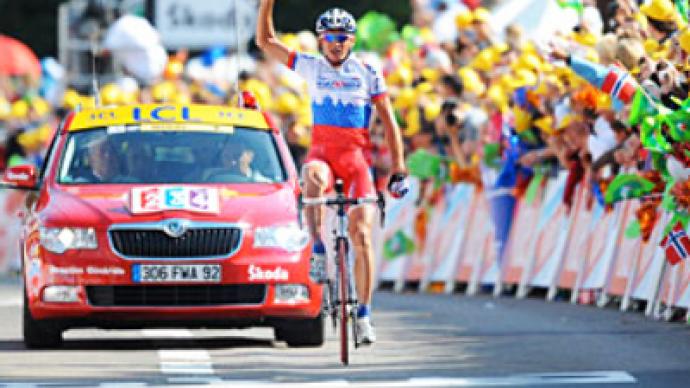 Russian grabs Tour de France stage win 