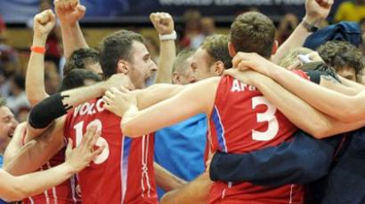 Russian volleyball squad snatch Olympic ticket 