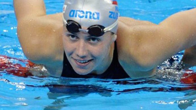 Zueva earns first Russian gold at swimming worlds