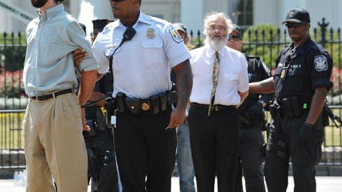 Hundreds arrested in front of the White House