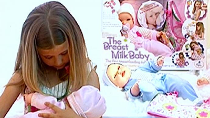 Breast-feeding doll shocks Americans