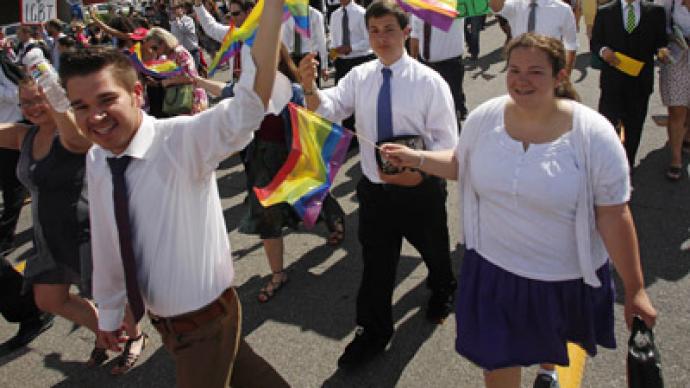 Mormons for gays steal Pride festival