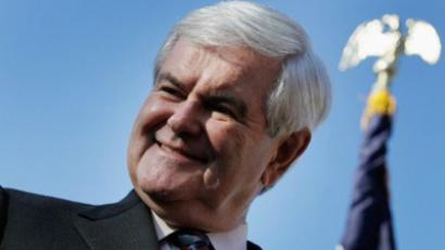 Newt Gingrich dozes off during AIPAC address