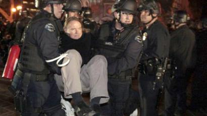 Activist arrested for wearing ‘Occupy Everything’ jacket