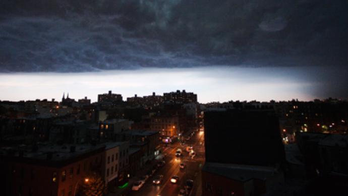 US East Coast storms: Grounded planes, ripped roofs, power cuts