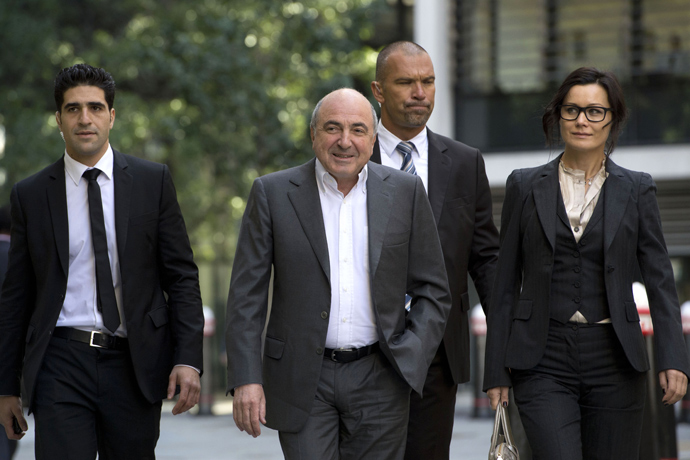 Boris Berezovsky (center) in the High Court of London (RIA Novosti)