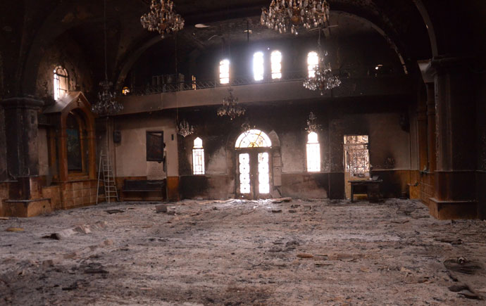 The Armenian St. Kevork Church (Saint George) is seen in the northern Syrian city of Aleppo.(AFP Photo / STR)