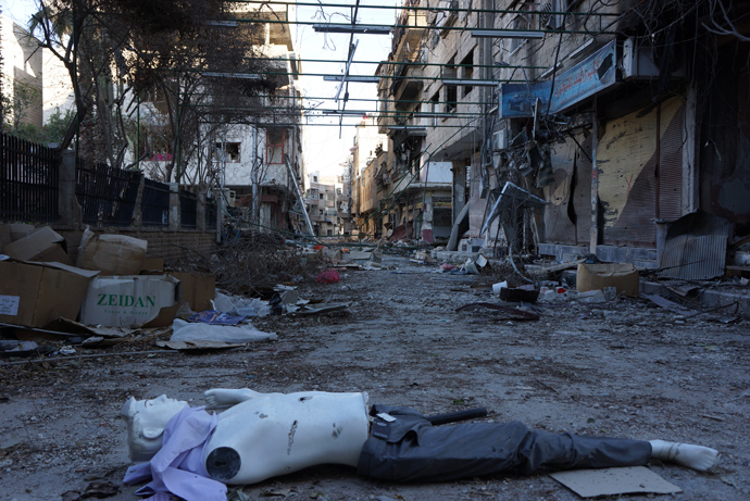 Darayya used to be a rich suburb of Damascus with prosperous shops. The rebels were sure that local Sunnis will support them. But they simply left. (RT photo/Nadezhda Kevorkova)