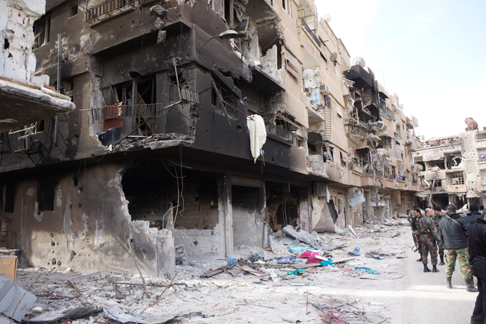 This is how Darayya warzone looks like. (RT photo/Nadezhda Kevorkova)