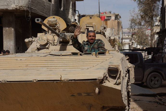 The old guard of the Syrian army. (RT photo/Nadezhda Kevorkova)