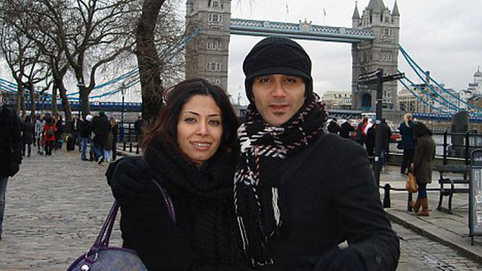 Dr Fatima Haji and her husband Jalal Marzouk on holiday in London.