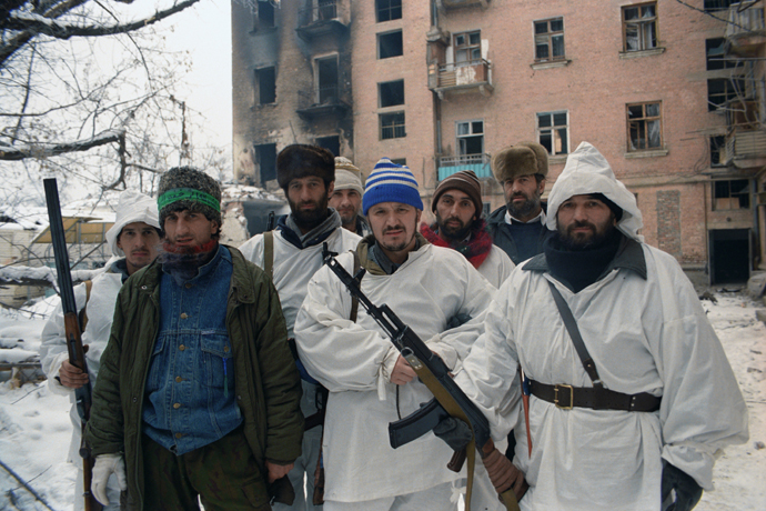 Chechen militants in Grozny. January 1995. (RIA Novosti / Igor Mikhalev)