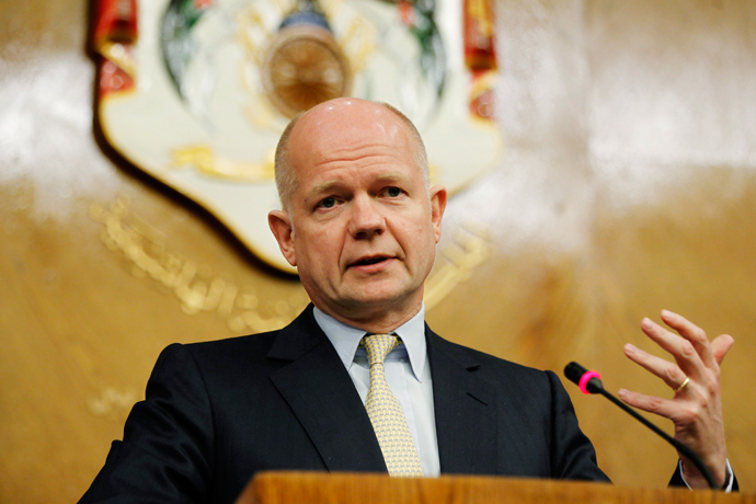 British Foreign Secretary William Hague (Reuters / Muhammad Hamed)