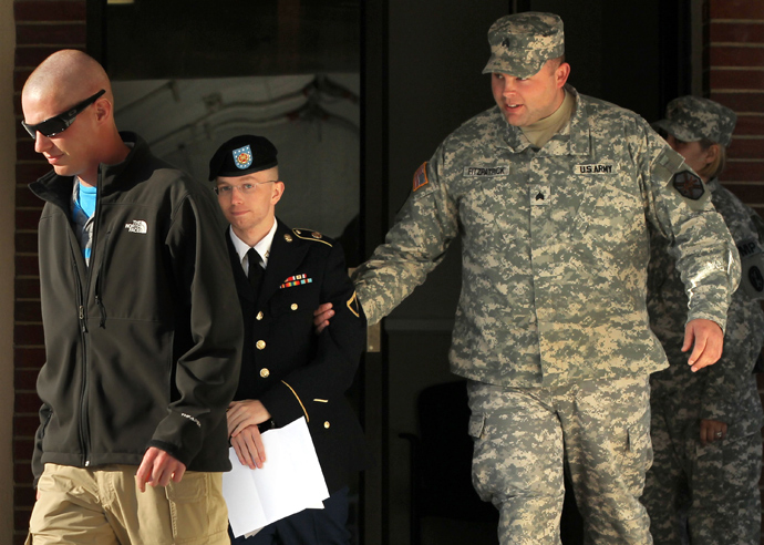 Pfc. Bradley E. Manning (AFP Photo / Alex Wong)