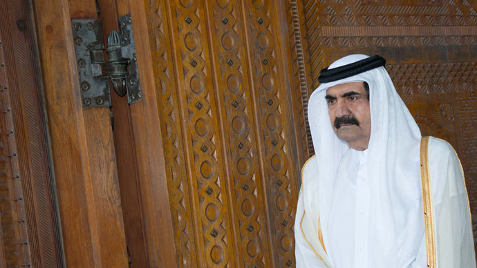 Qatari Emir Sheikh Hamad bin Khalifa al-Thani.(AFP Photo / Bertrand Langlois)