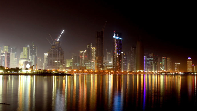 Doha skyline is seen at night.(Reuters / Fadi Al-Assaad)