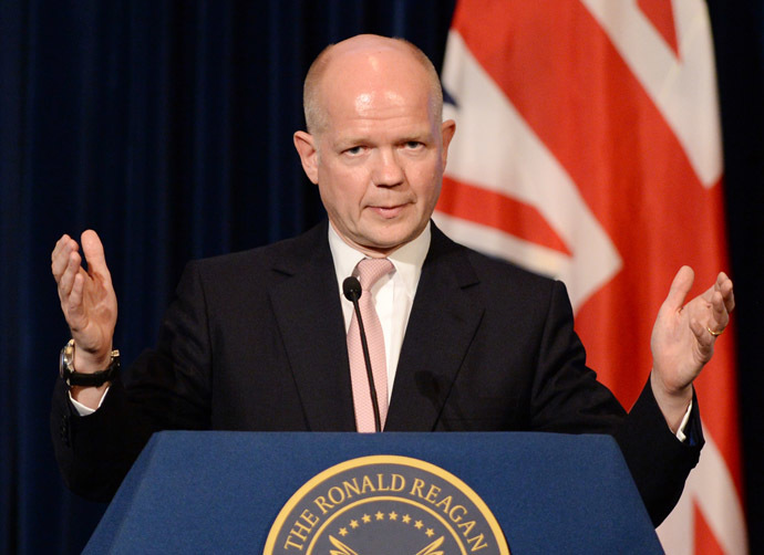 British Foreign Secretary William Hague (AFP Photo)