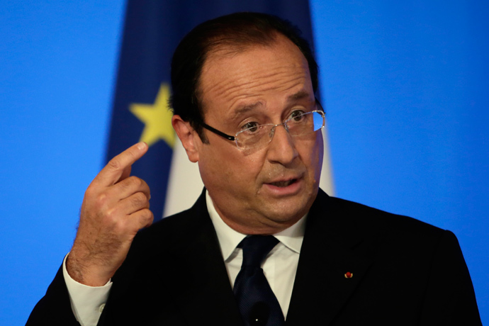 Francois Hollande (AFP Photo Pool/ Kenzo Tribouillard)