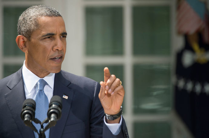 US President Barack Obama speaks about Syria from the Rose Garden at the White House in Washington, DC, on August 31, 2013.(AFP Photo / Jim Watson)