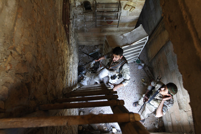 Free Syrian Army fighters (Reuters/Hamid Khatib)