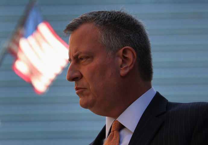 Democratic nominee for New York City mayor Bill de Blasio (AFP Photo / John Moore)